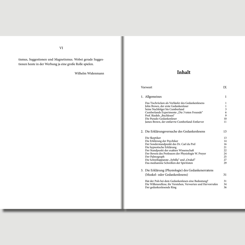 Weitere Ansicht: Das Gedankenlesen | Albert Stadthagen