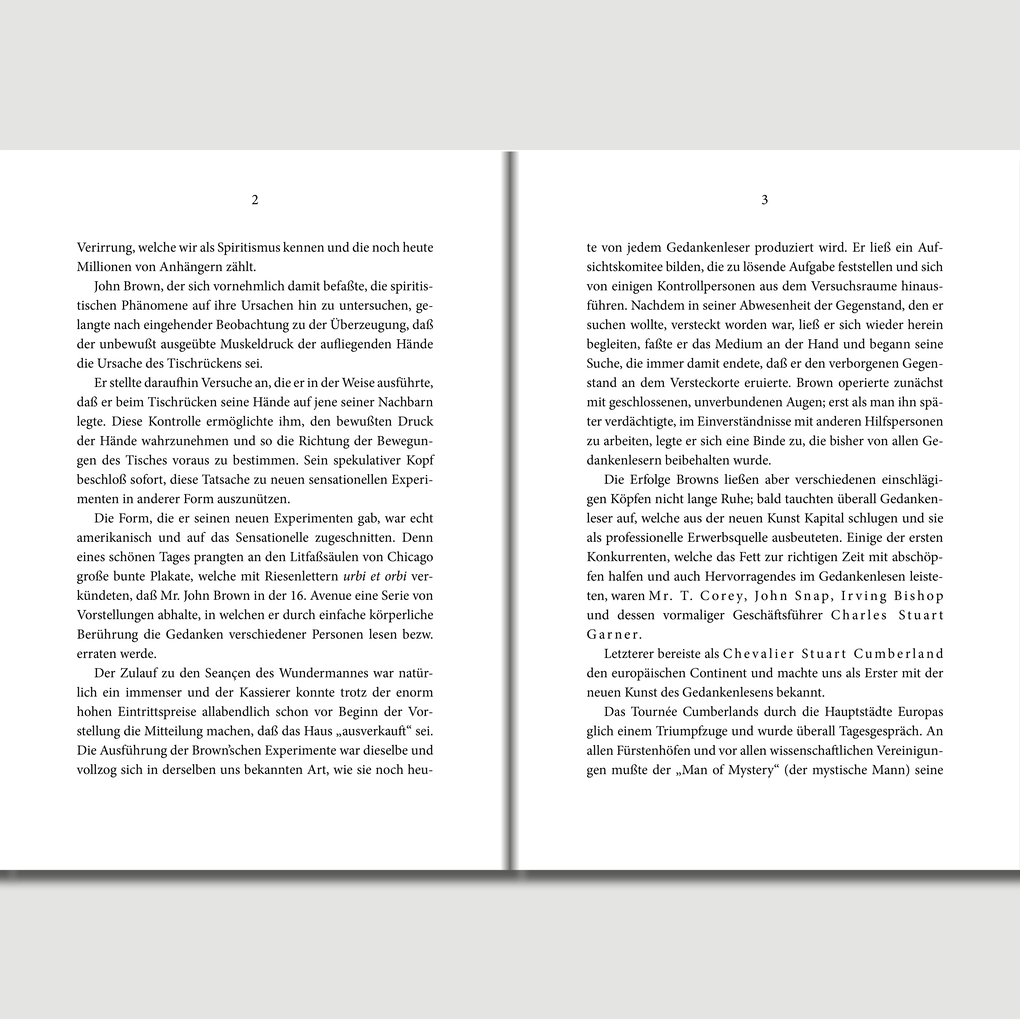 Weitere Ansicht: Das Gedankenlesen | Albert Stadthagen