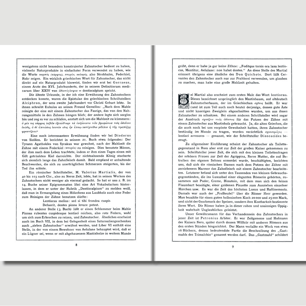 Weitere Ansicht: Der Zahnstocher und seine Geschichte | Hans Sachs