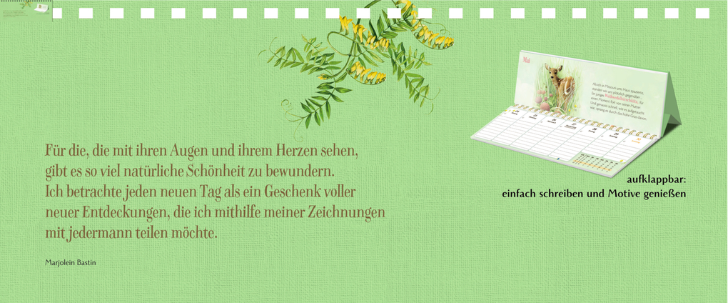 Weitere Ansicht: Wochenkalender 2027 - gelb