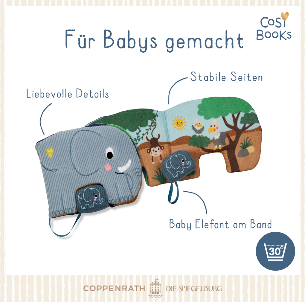 Weitere Ansicht: CosyBooks: Babys Spielbuch Kleiner Elefant