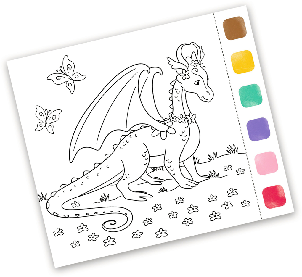 Weitere Ansicht: Aquarell-Glück Drachenzauber