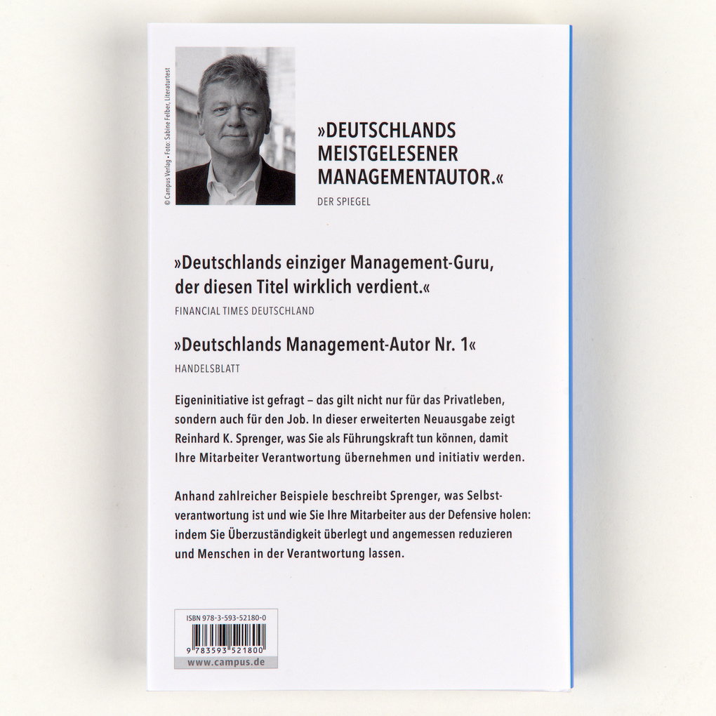 Weitere Ansicht: Das Prinzip Selbstverantwortung | Reinhard K. Sprenger