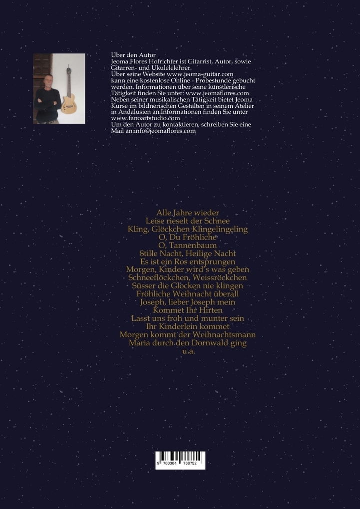 Weitere Ansicht: 24 Deutsche Weihnachtslieder - für Gitarre | Jeoma Flores Hofrichter
