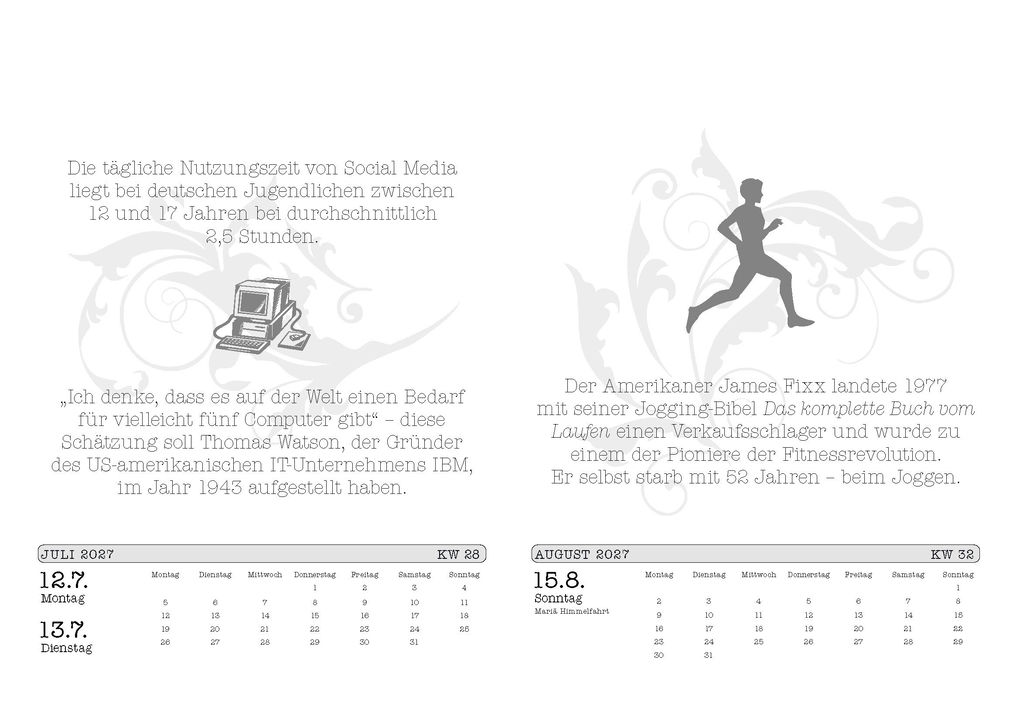 Weitere Ansicht: Unnützes Wissen Kalender 2027 | Gerald Drews, Matthias Feldbaum