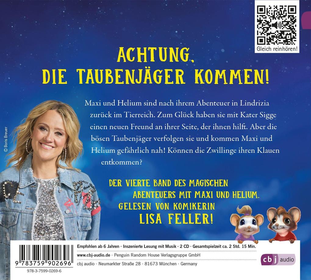 Weitere Ansicht: Maxi & Helium - In den Klauen der Taubenjäger | Camilla Brinck