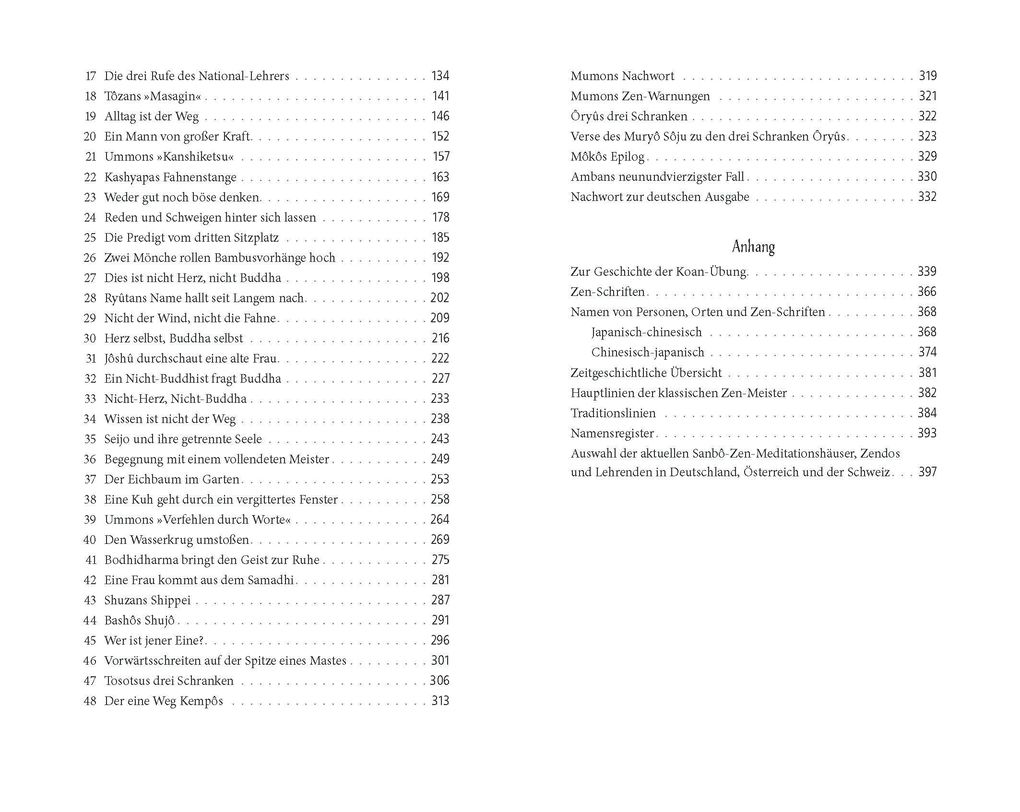 Weitere Ansicht: Die torlose Schranke - Mumonkan - Überarbeitete Neuausgabe | Yamada Kôun