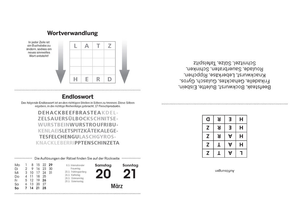 Weitere Ansicht: Fit im Kopf - der Gehirnjogging-Kalender 2027 | Eberhard Krüger