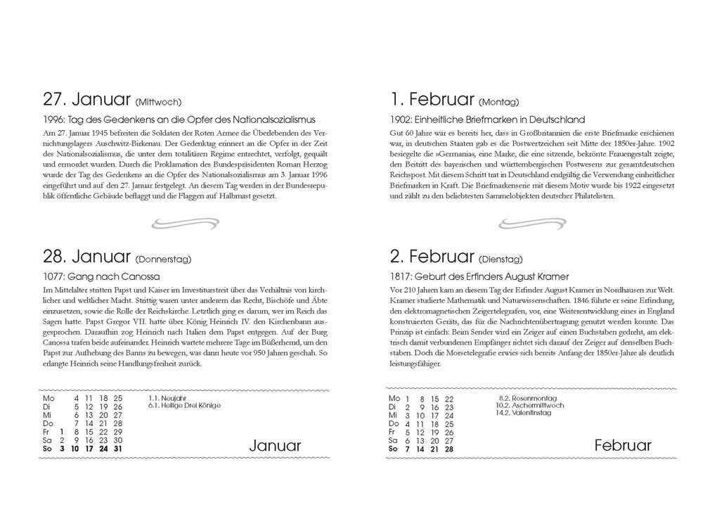 Weitere Ansicht: Mit deutscher Geschichte durch das Jahr 2027