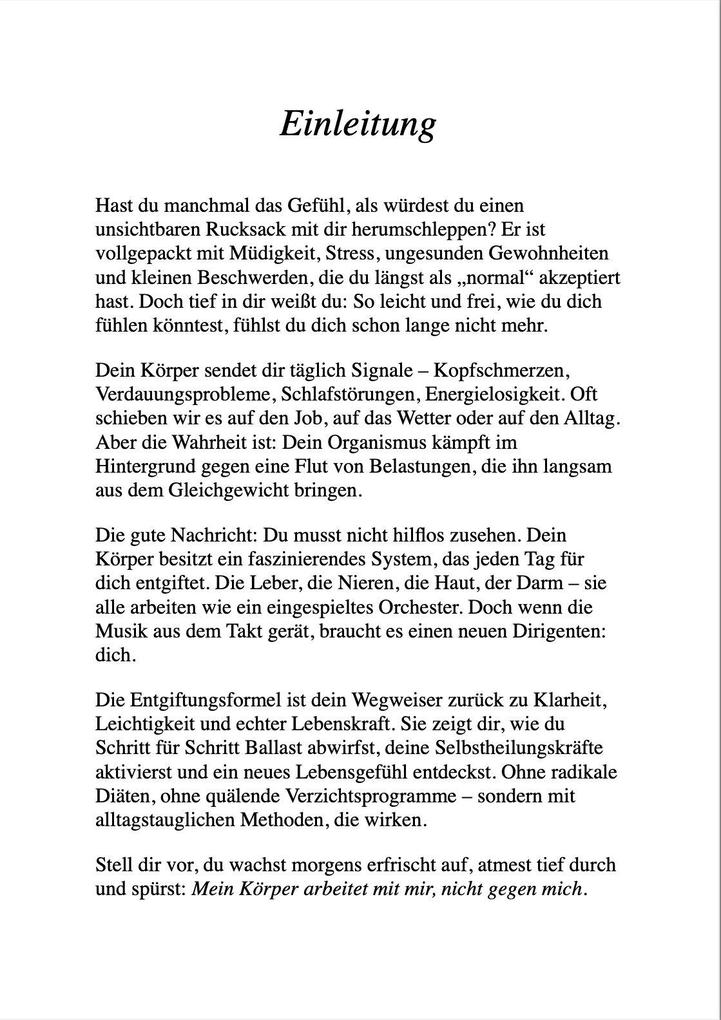 Weitere Ansicht: DIE ENTGIFTUNGS-FORMEL