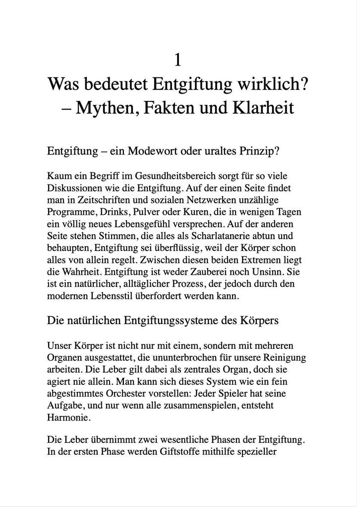 Weitere Ansicht: DIE ENTGIFTUNGS-FORMEL