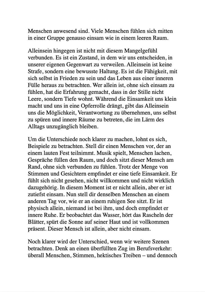 Weitere Ansicht: DIE KUNST, ALLEINE ZU SEIN