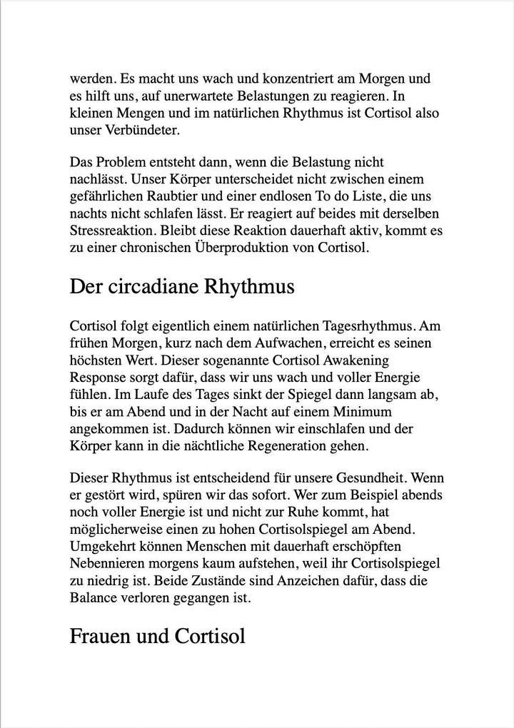 Weitere Ansicht: CORTISOL BALANCE