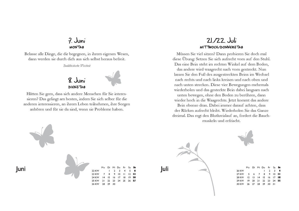 Weitere Ansicht: Achtsamkeitskalender 2027 | Brigitte Beck