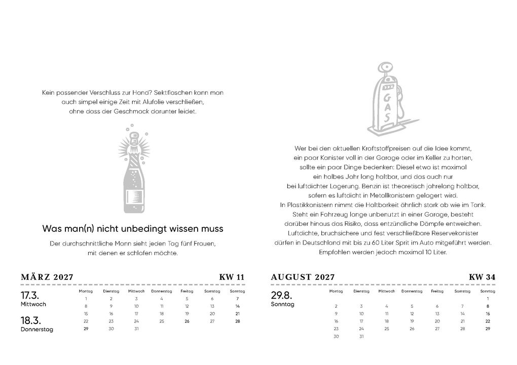 Weitere Ansicht: Der Männer-Kalender 2027 | Gerald Drews
