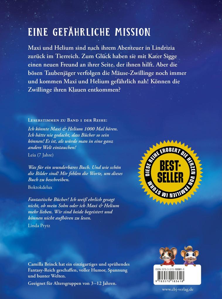 Weitere Ansicht: Maxi & Helium - In den Klauen der Taubenjäger | Camilla Brinck