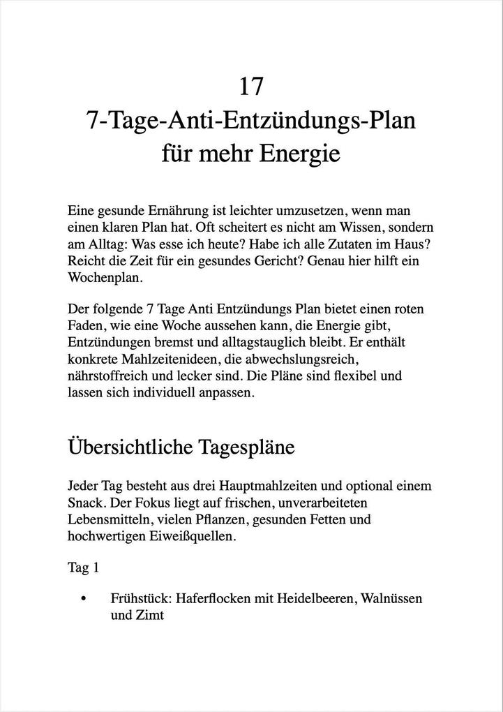 Weitere Ansicht: ANTI-ENTZÜNDLICH ESSEN