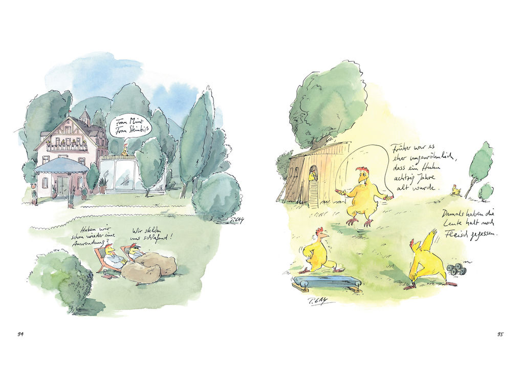 Weitere Ansicht: Yoga- und Wellness-Hühner | Peter Gaymann