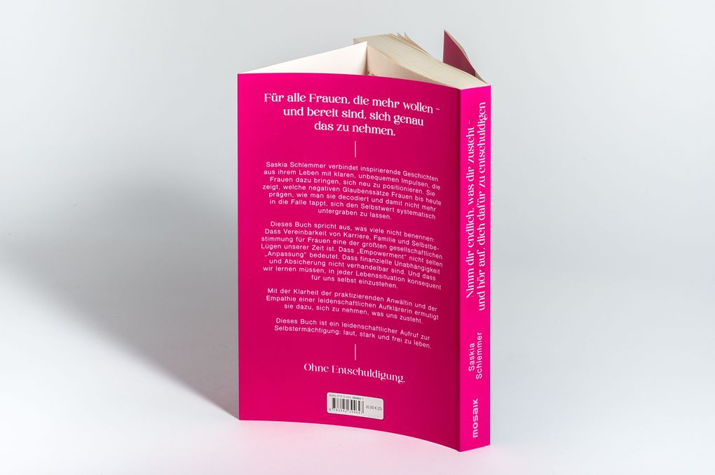 Weitere Ansicht: Nimm dir endlich, was dir zusteht - und hör auf, dich dafür zu entschuldigen | Saskia Schlemmer