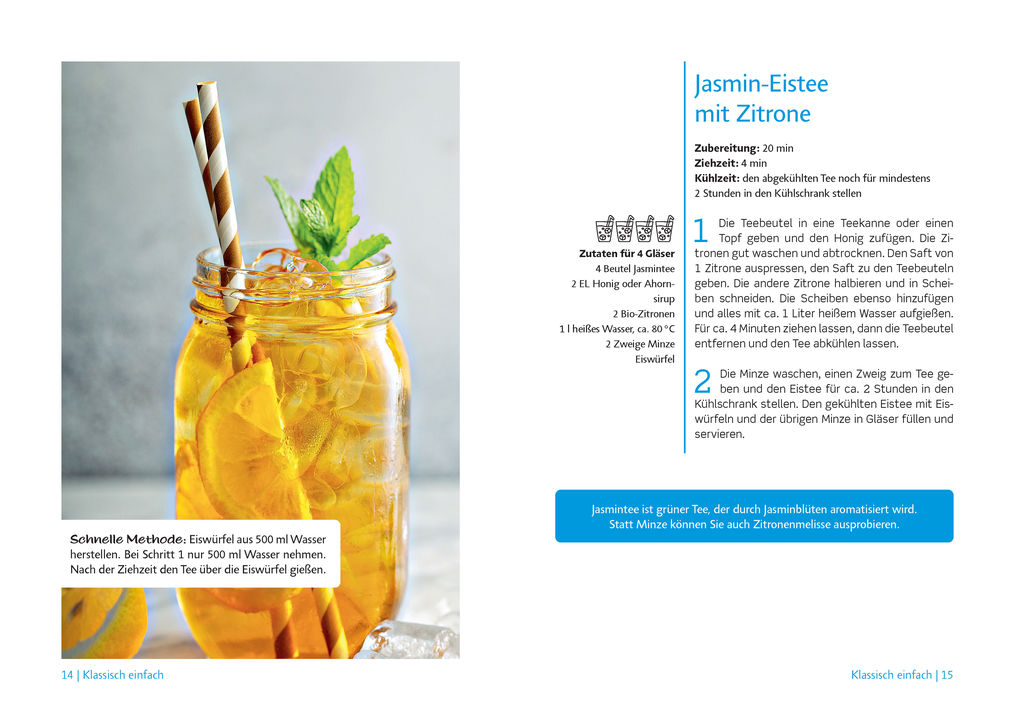 Weitere Ansicht: Eistee selber machen. Weniger Zucker, 100 % Natur