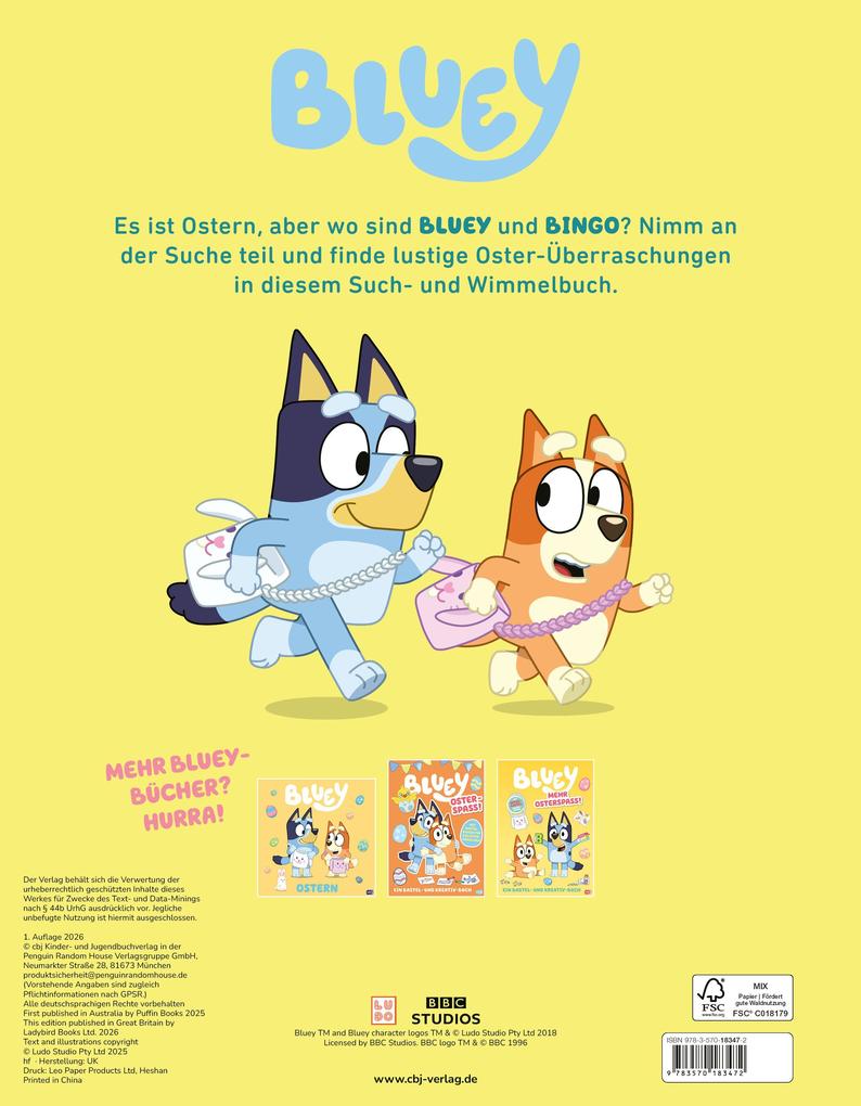 Weitere Ansicht: BLUEY - Wo ist Bluey? an Ostern