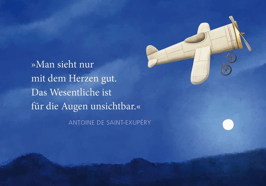 Weitere Ansicht: Postkarten-Set Antoine de Saint-Exupéry