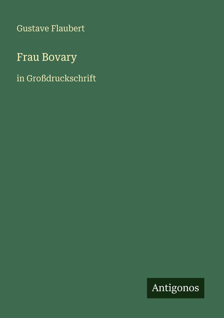 Produktbild: Frau Bovary | Gustave Flaubert