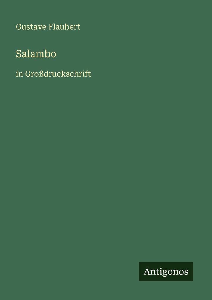 Produktbild: Salambo | Gustave Flaubert