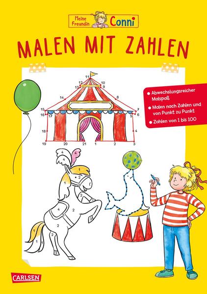Produktbild: Conni Gelbe Reihe (Beschäftigungsbuch): Malen mit Zahlen | Hanna Sörensen