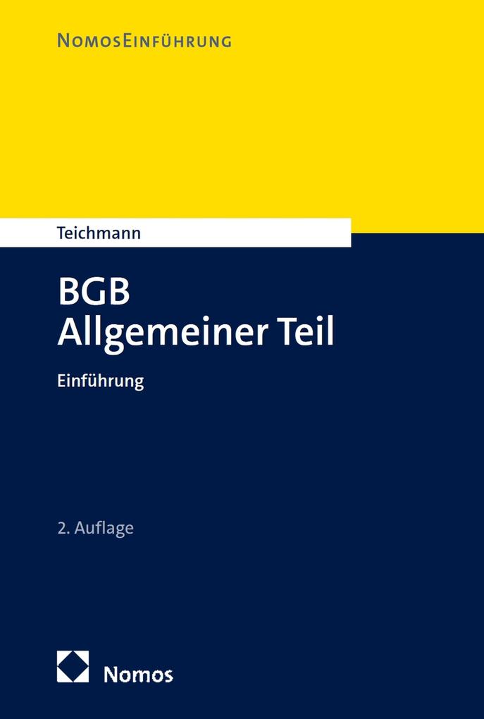 Produktbild: BGB Allgemeiner Teil | Artur Teichmann