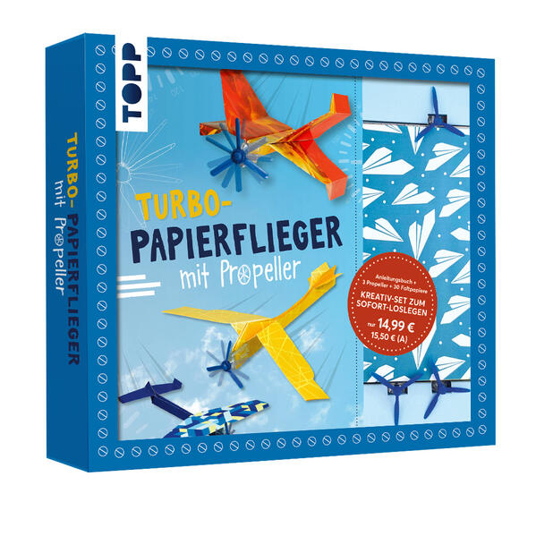 Produktbild: Kreativ-Set Turbo-Papierflieger mit Propeller | Christian Saile
