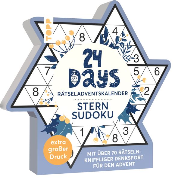 Produktbild: 24 DAYS RÄTSELADVENTSKALENDER - Sternsudoku | frechverlag