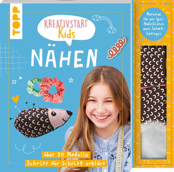 Produktbild: Kreativstart Kids Nähen. Anleitungsbuch und Material | Ina Andresen