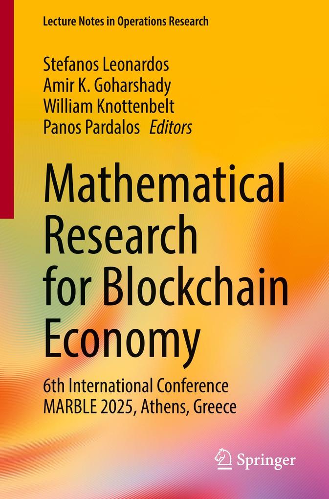 Produktbild: Mathematical Research for Blockchain Economy