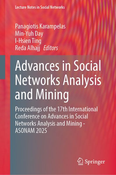 Produktbild: Advances in Social Networks Analysis and Mining