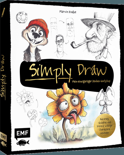 Produktbild: Simply Draw - Mein einzigartiger Zeichen-Workshop für ausdrucksstarke Figuren | Marvin Knabe