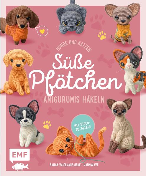 Produktbild: Süße Pfötchen - Hunde und Katzen als Amigurumis häkeln | Banga Vaicekauskien