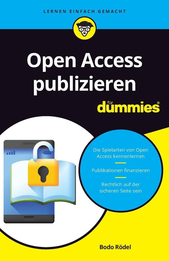 Produktbild: Open Access publizieren für Dummies | Bodo Rödel
