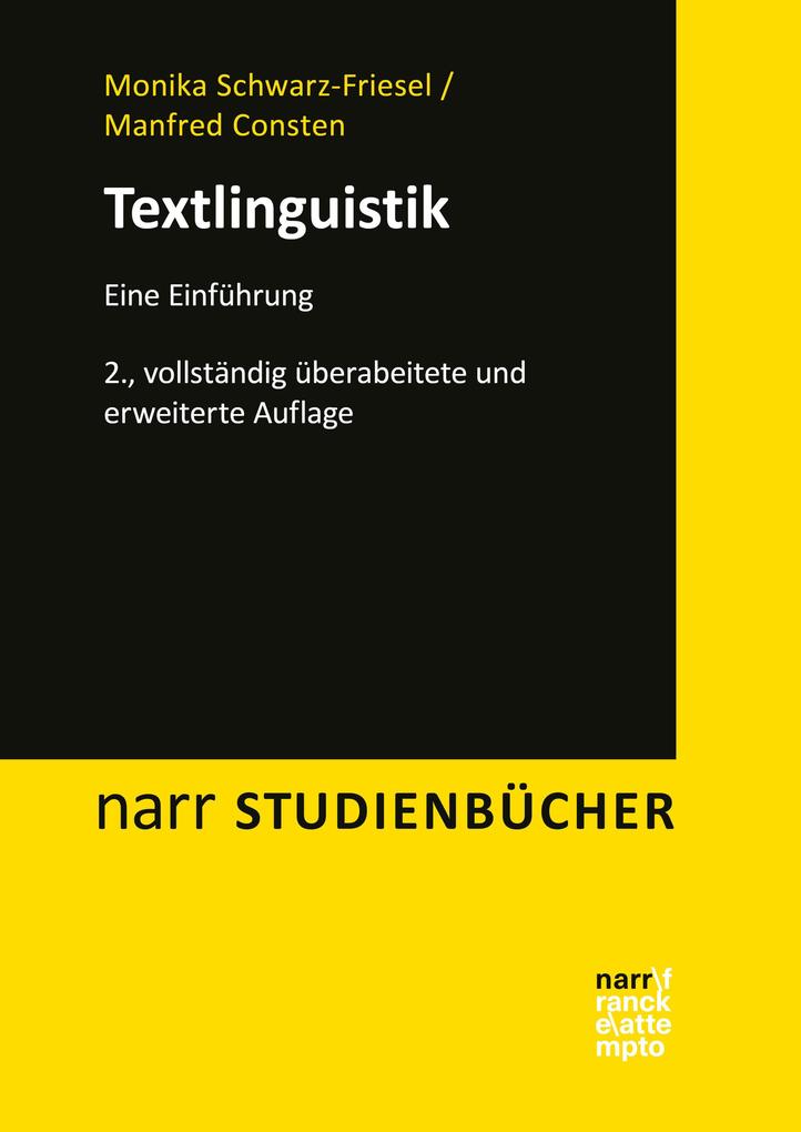 Produktbild: Textlinguistik | Monika Schwarz-Friesel, Manfred Consten