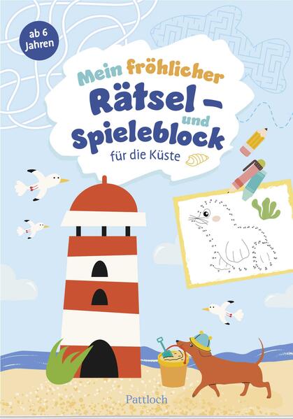 Produktbild: Mein fröhlicher Rätsel- und Spieleblock für die Küste