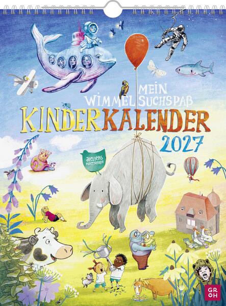 Produktbild: Wandkalender 2027: Mein Wimmel-Suchspaß Kinderkalender
