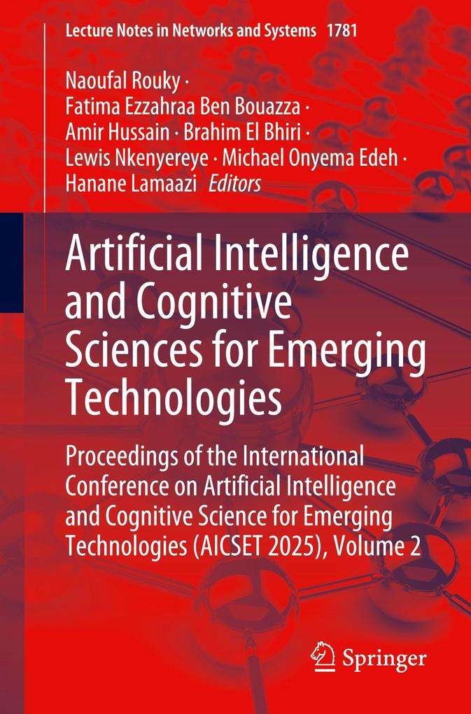 Produktbild: Artificial Intelligence and Cognitive Sciences for Emerging Technologies