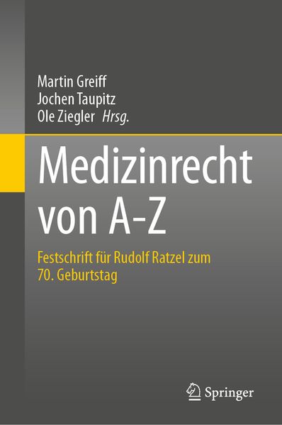 Produktbild: Medizinrecht von A-Z