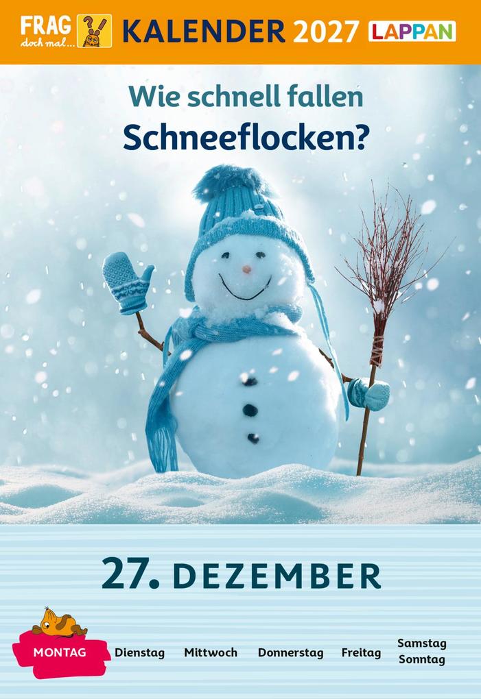 Weitere Ansicht: Frag doch mal ... die Maus: Tageskalender 2027 - Mein Kalender für jeden Tag! | Hannah Flessner