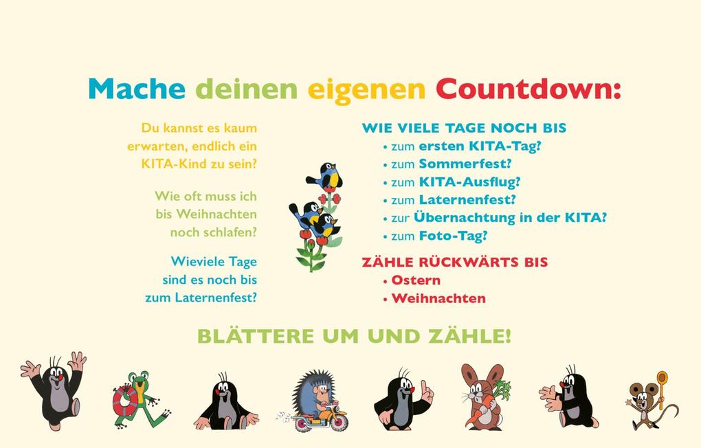 Weitere Ansicht: Der kleine Maulwurf Countdown für die Kita