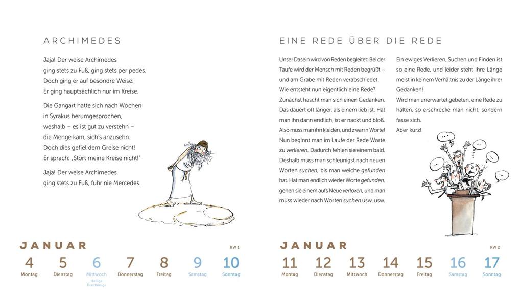 Weitere Ansicht: Heinz Erhardt: Literarischer Wochenkalender 2027 | Heinz Erhardt
