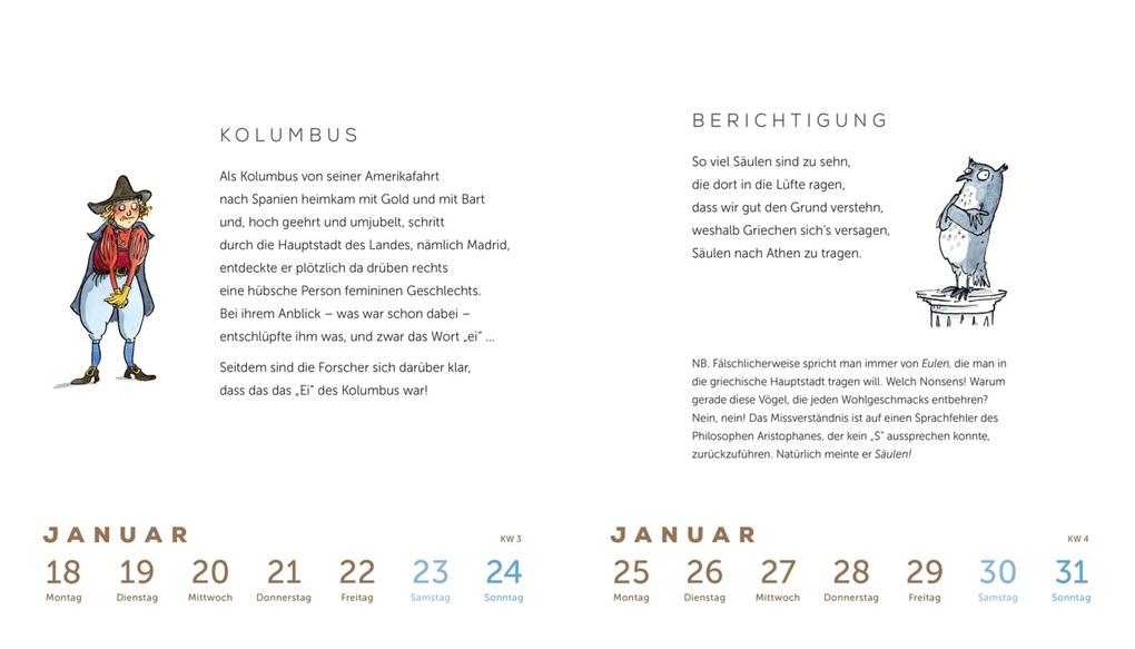 Weitere Ansicht: Heinz Erhardt: Literarischer Wochenkalender 2027 | Heinz Erhardt