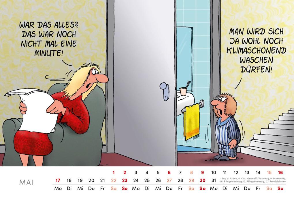 Weitere Ansicht: Uli Stein Tischkalender 2027: Monatskalender zum Aufstellen | Uli Stein