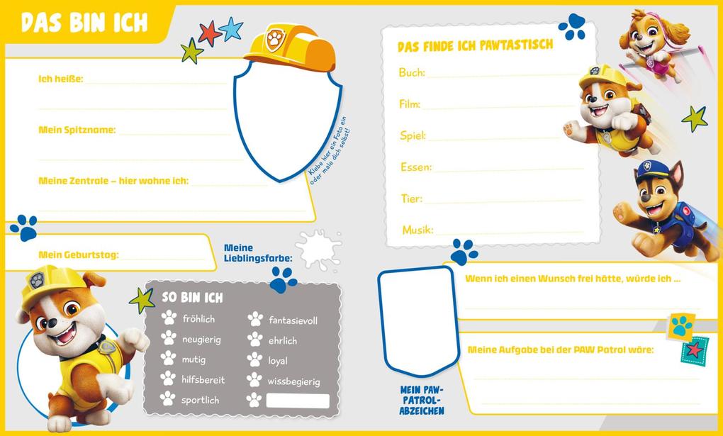 Weitere Ansicht: PAW Patrol Mitmachbuch: Mein Freundebuch