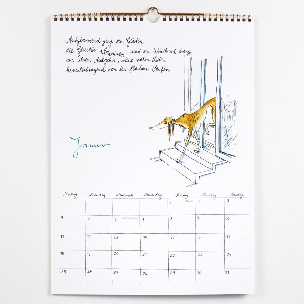 Weitere Ansicht: Rilke-Kalender 2027 - Wandkalender | Rainer Maria Rilke